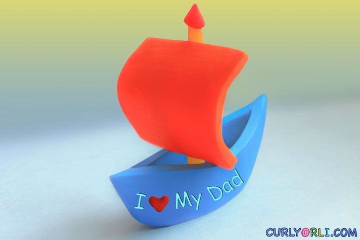 Пластилиновый кораблик для папы на День отца (Father's Day). Делаем подарок папе вместе с детьми. 